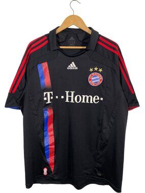 688148 - 2007-08' Bayern Munich Adidas Away Jersey Black men's size XL